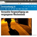 Screenshot Kreiszeitung, Feburar 2013.